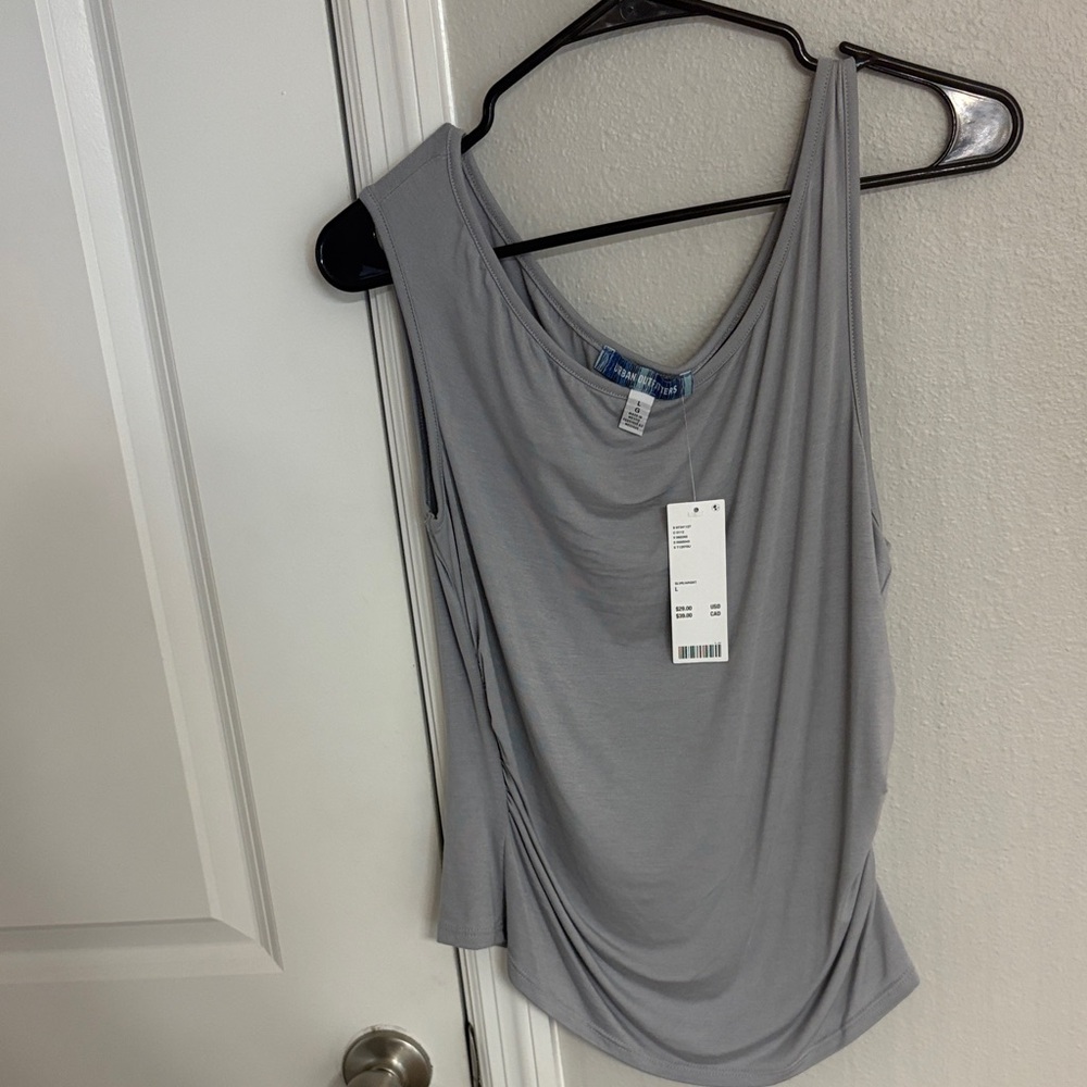 Urban Outfitters Light Gray off shoulder Tank Top